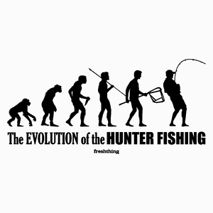 The Evolution Of Hunter Fishing - Poduszka Biała