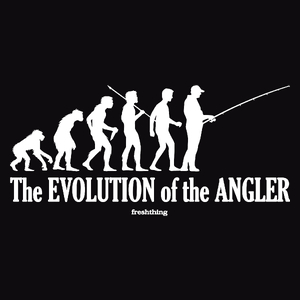 The Evolution Of The Angler - Męska Bluza Czarna