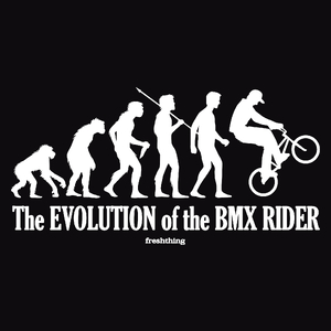 The Evolution Of The BMX Rider - Męska Koszulka Czarna