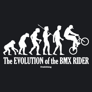 The Evolution Of The BMX Rider - Damska Koszulka Czarna