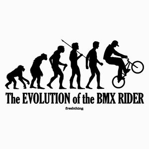 The Evolution Of The BMX Rider - Poduszka Biała