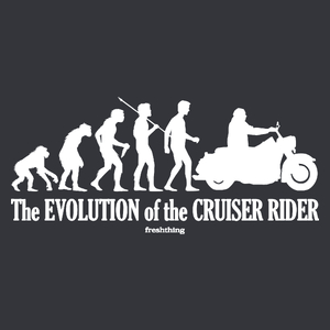The Evolution Of The Cruiser Rider - Męska Koszulka Szara