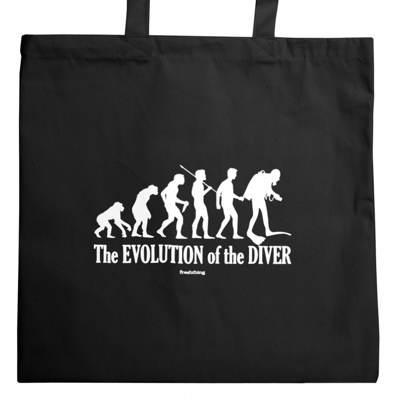 The Evolution Of The Diver - Torba Na Zakupy Czarna