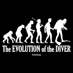The Evolution Of The Diver - Torba Na Zakupy Czarna