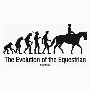 The Evolution Of The Equestrian - Poduszka Biała