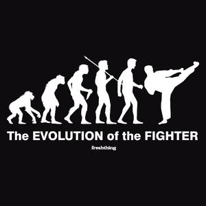 The Evolution Of The Fighter - Męska Bluza Czarna