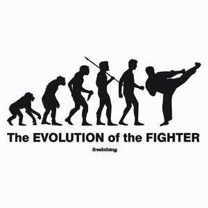 The Evolution Of The Fighter - Poduszka Biała