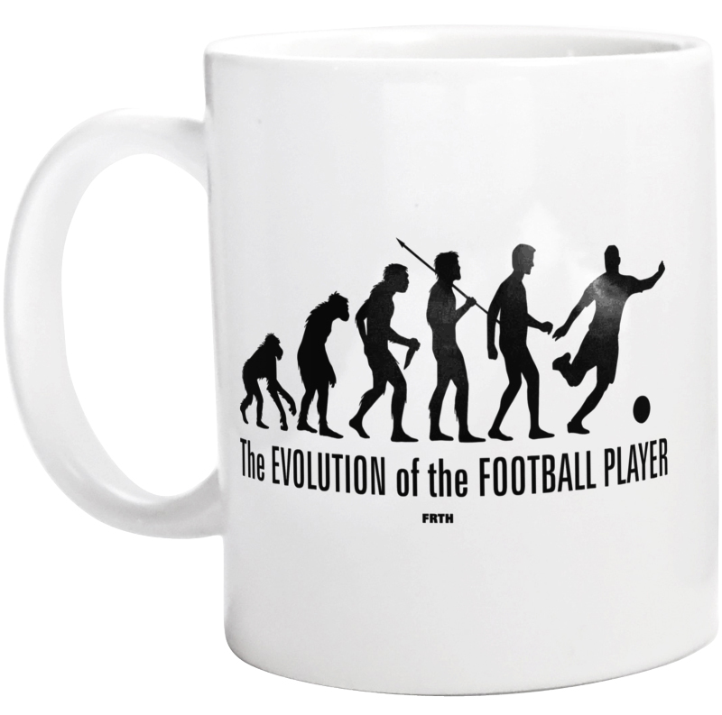 The Evolution Of The Football Player - Kubek Biały