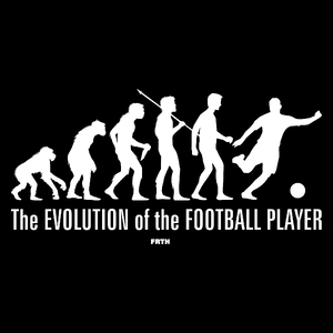 The Evolution Of The Football Player - Torba Na Zakupy Czarna