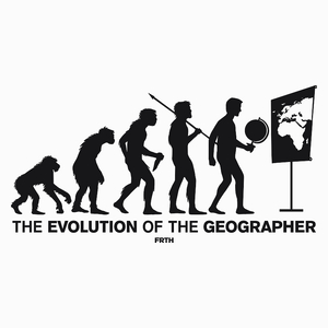 The Evolution Of The Geographer - Poduszka Biała