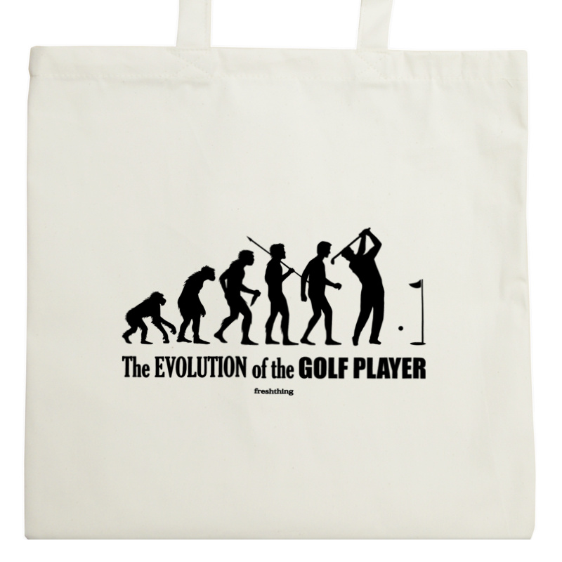 The Evolution Of The Golf Player - Torba Na Zakupy Natural