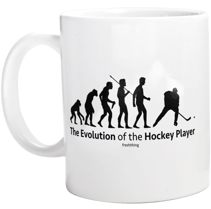 The Evolution Of The Hockey Player - Kubek Biały