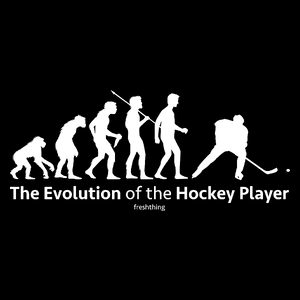 The Evolution Of The Hockey Player - Torba Na Zakupy Czarna