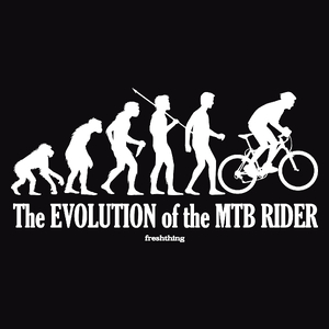 The Evolution Of The MTB Rider - Męska Koszulka Czarna