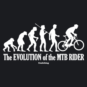The Evolution Of The MTB Rider - Damska Koszulka Czarna
