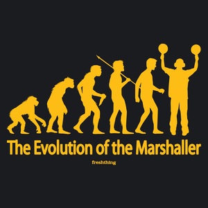 The Evolution Of The Marshaller - Damska Koszulka Czarna