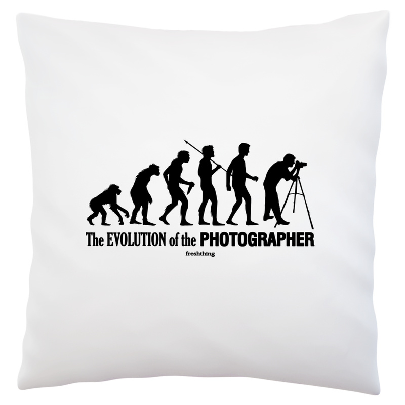 The Evolution Of The Photographer - Poduszka Biała