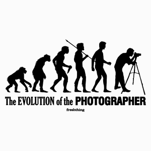 The Evolution Of The Photographer - Poduszka Biała
