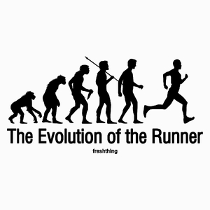 The Evolution Of The Runner - Poduszka Biała