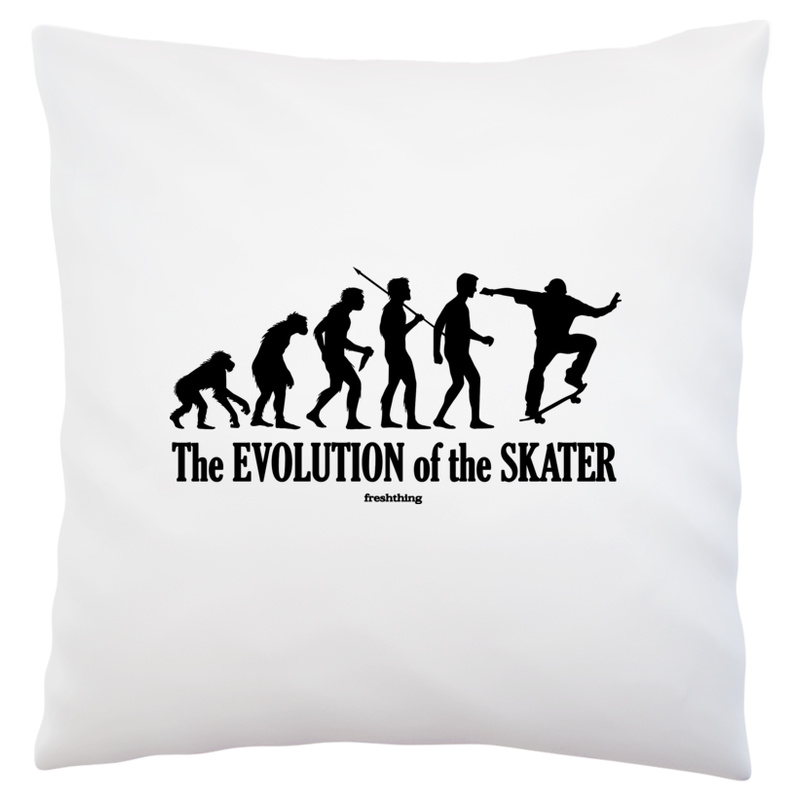 The Evolution Of The Skater - Poduszka Biała