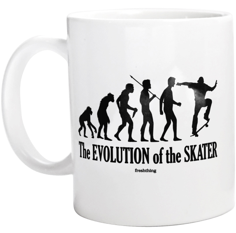 The Evolution Of The Skater - Kubek Biały