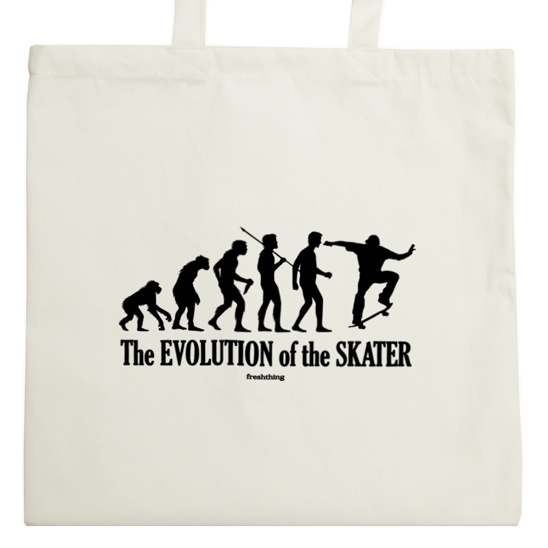 The Evolution Of The Skater - Torba Na Zakupy Natural
