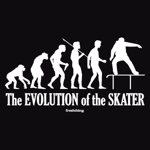 The Evolution Of The Skater Pipe - Męska Koszulka Czarna