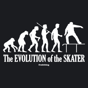The Evolution Of The Skater Pipe - Damska Koszulka Czarna