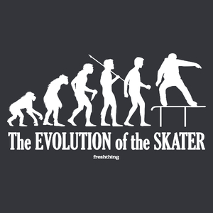 The Evolution Of The Skater Pipe - Męska Koszulka Szara