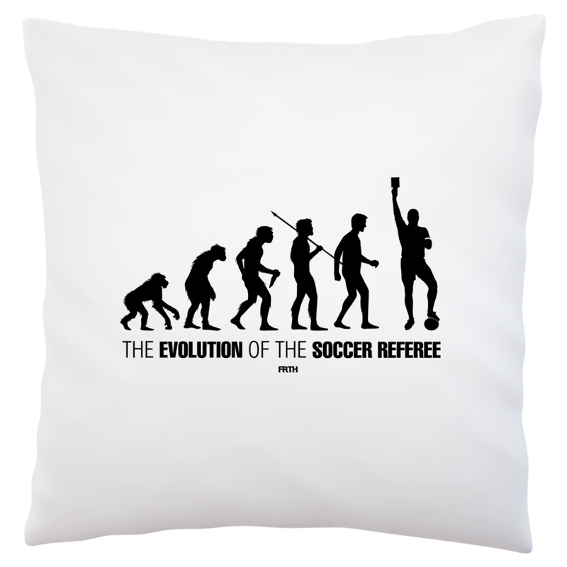 The Evolution Of The Soccer Referee - Poduszka Biała