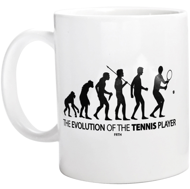 The Evolution Of The Tennis Player - Kubek Biały