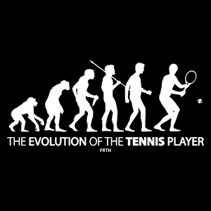 The Evolution Of The Tennis Player - Torba Na Zakupy Czarna