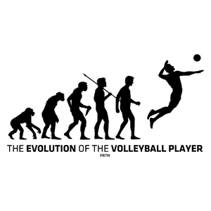 The Evolution Of The Volleyball Player - Kubek Biały