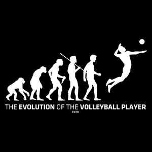 The Evolution Of The Volleyball Player - Torba Na Zakupy Czarna