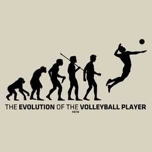 The Evolution Of The Volleyball Player - Torba Na Zakupy Natural