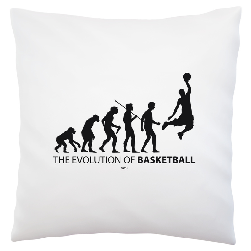 The Evolution of Basketball - Poduszka Biała