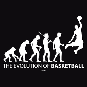 The Evolution of Basketball - Męska Bluza Czarna