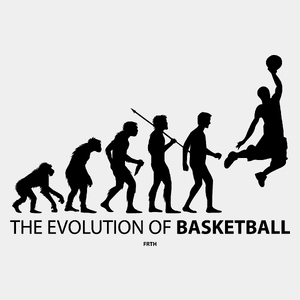 The Evolution of Basketball - Męska Koszulka Biała