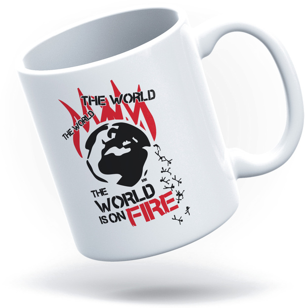 The World Is On Fire - Kubek Biały