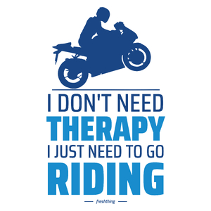 Therapy Riding Motorcycle Motocykl - Kubek Biały