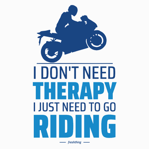Therapy Riding Motorcycle Motocykl - Poduszka Biała