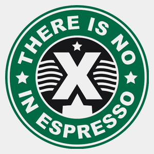 There Is No X In Espresso - Męska Koszulka Biała