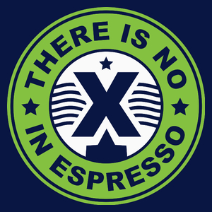 There Is No X In Espresso - Męska Koszulka Ciemnogranatowa