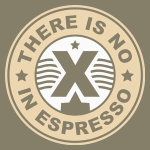 There Is No X In Espresso - Męska Koszulka Jasno Szara