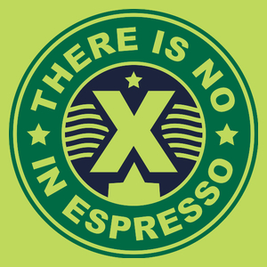 There Is No X In Espresso - Męska Koszulka Jasno Zielona