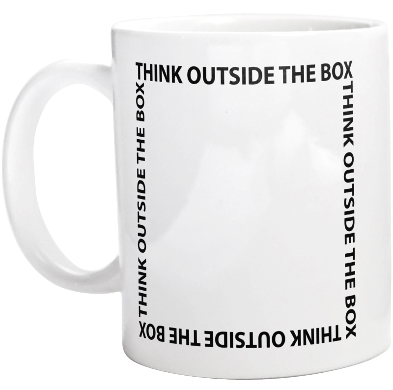 Think Outside The Box - Kubek Biały
