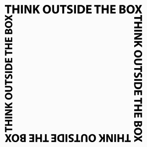 Think Outside The Box - Poduszka Biała