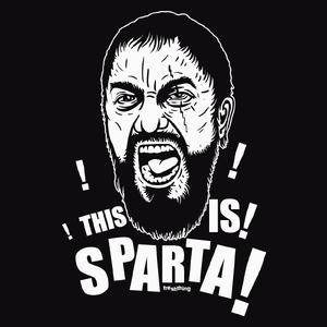 This Is Sparta - Męska Bluza z kapturem Czarna