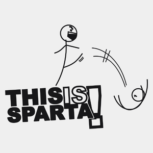 This Is Sparta - Męska Koszulka Biała