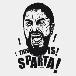This Is Sparta - Męska Koszulka Biała